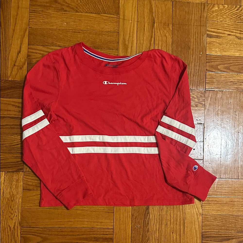 Champion Cropped Long Sleeved Tee